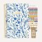bloom daily planners 2026 Soft Cover Weekly & Monthly Planner, 5.5" x 8.25", Blue & White Floral